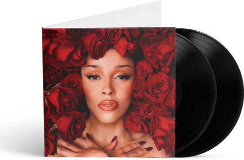 Doja cat. red roses, vinyl record
