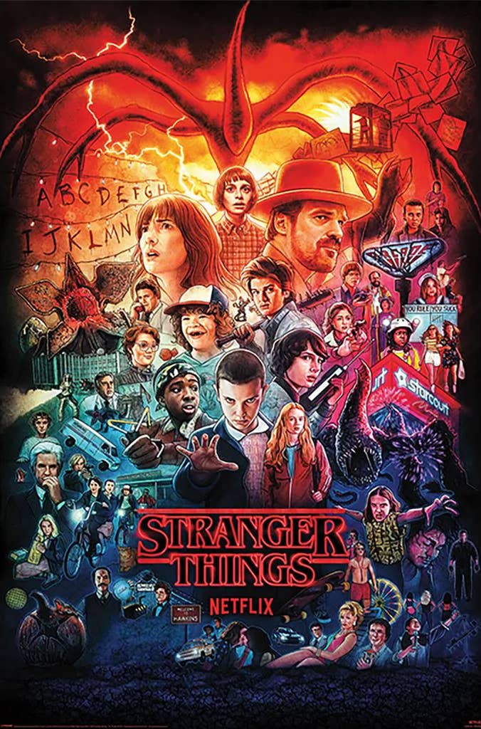 Stranger Things - Seasons Montage 24x36 Poster: Rolled & Labeled