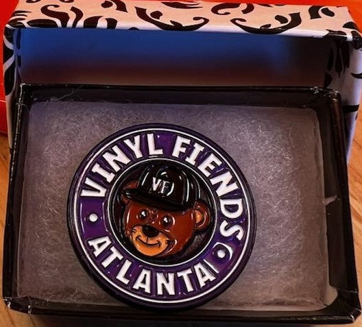 Vinyl Fiends Enamel Pin
