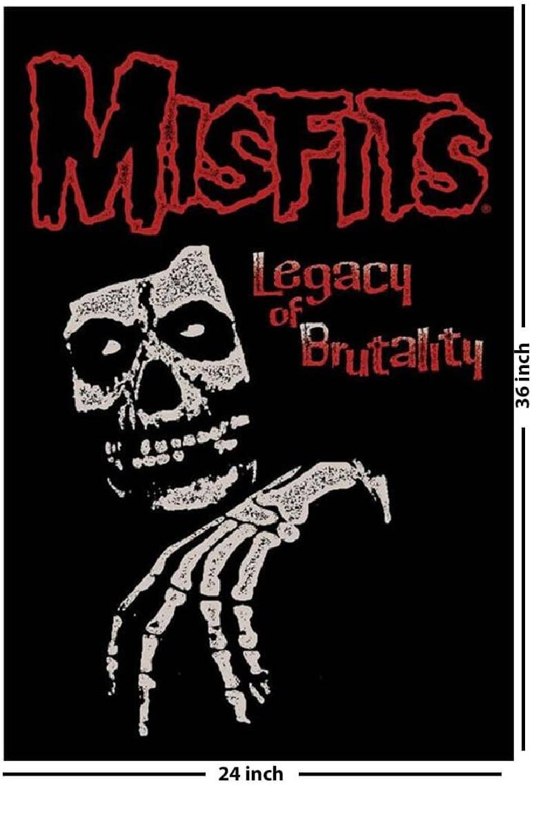 Misfits Legacy Of Brutality Poster - 24" X 36": Shrinkwrapped on Cardboard