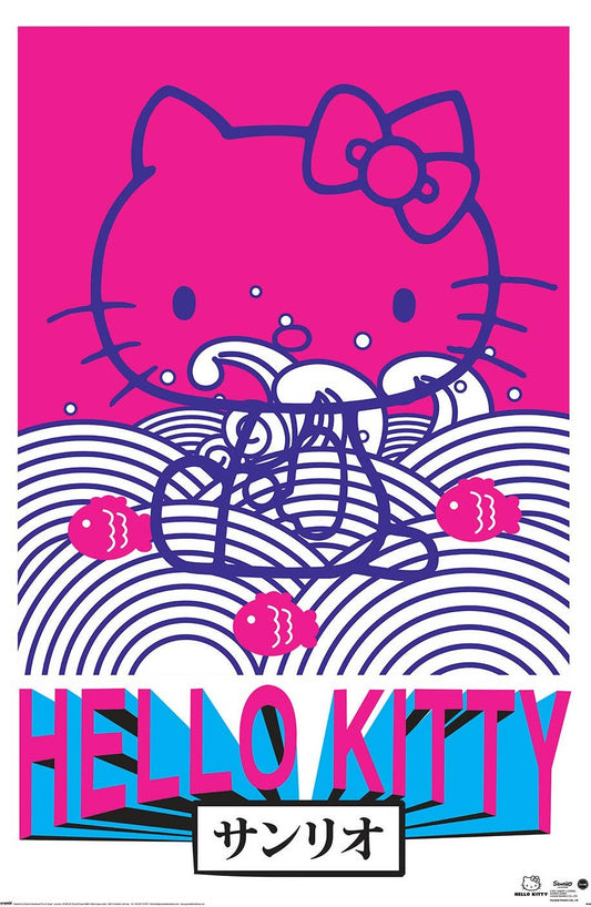 Kitty Tokyo 24X36: Indivifually Rolled & Labeled