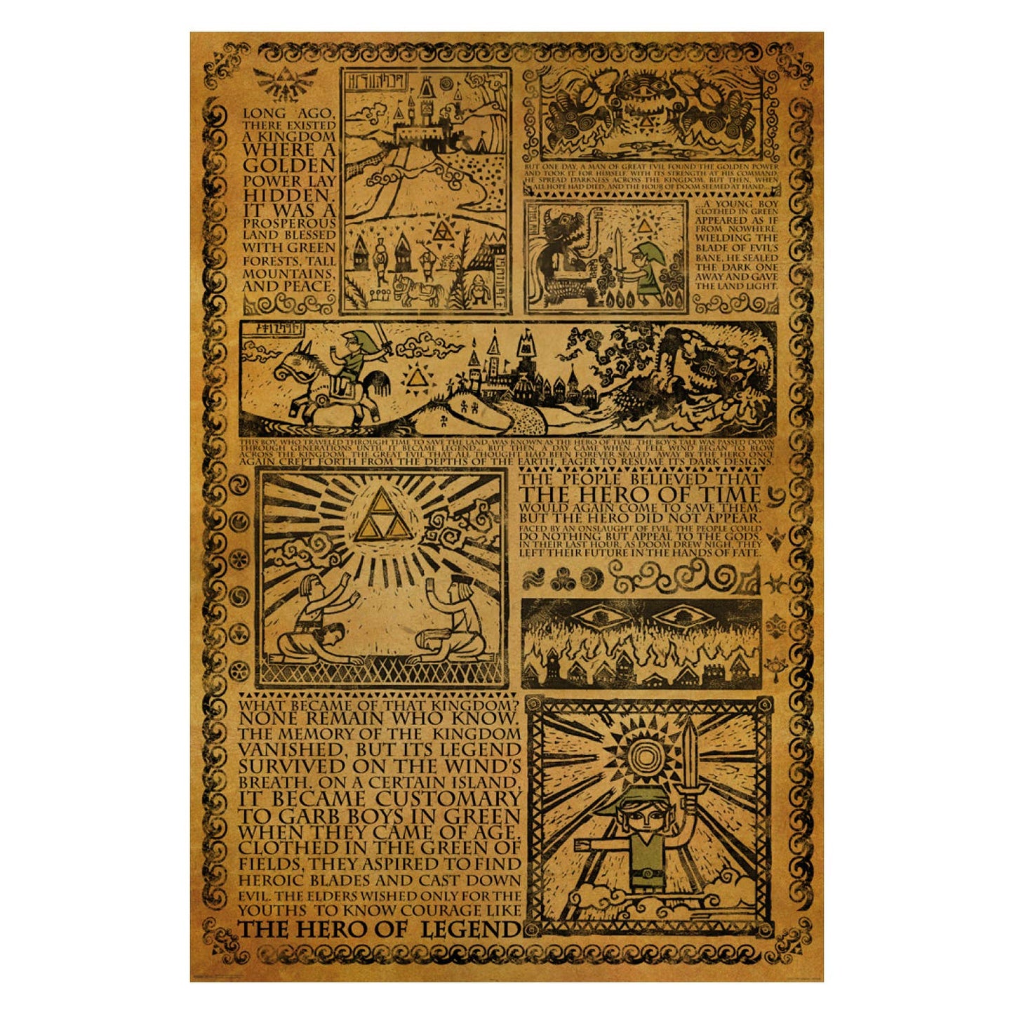 Zelda - Story of the Hero Poster: Shrinkwrap