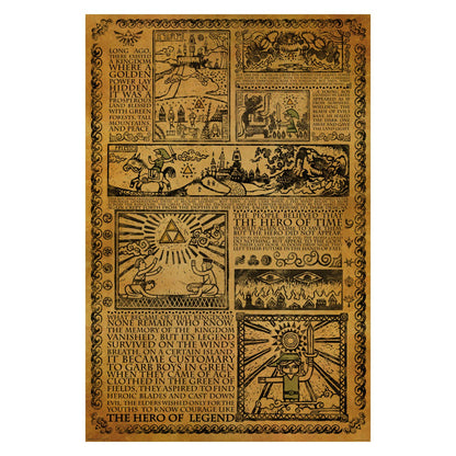 Zelda - Story of the Hero Poster: Shrinkwrap