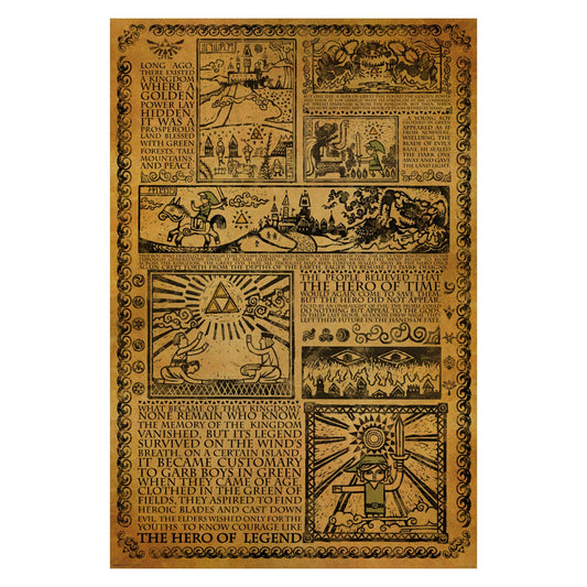 Zelda - Story of the Hero Poster: Shrinkwrap