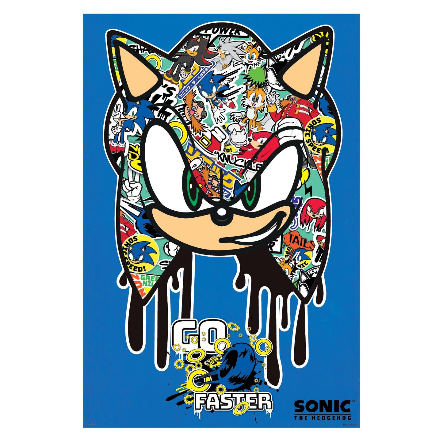 Sonic the Hedgehog – Go Faste Poster: Rolled & Labeled