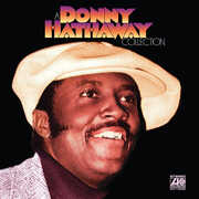 Album cover featuring a smiling man wearing a hat with text above his head. Donny Hathaway