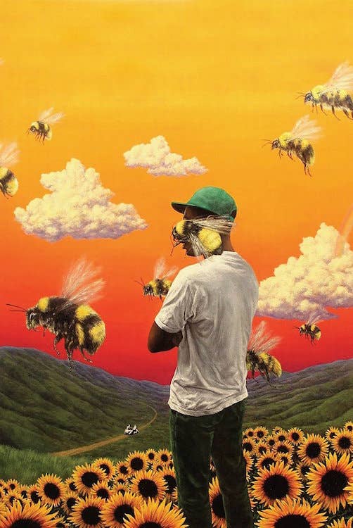 Tyler TC Flowerboy Album Cover Music Poster Size 24X36: Cardboard Back & Clear Bag