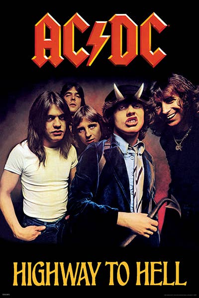 AC/DC - Highway to Hell Poster: Shrinkwrap
