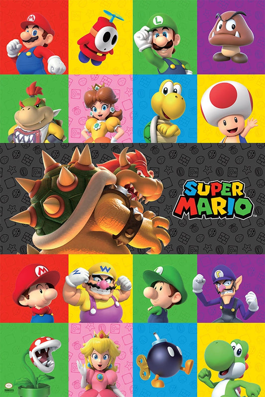 Super Mario- 3D Friends & Foes - 24x36 Poster