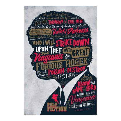 Pulp Fiction – Ezekiel 25:17 Poster: Shrinkwrap