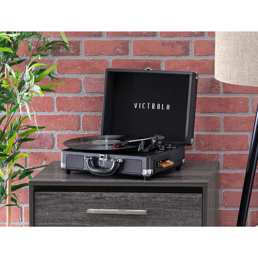 Vinyl + Cassette Suitcase Record Player