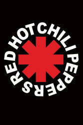 Red Hot Chili Peppers
Logo
Regular Poster
Size: 24x36

Red Hot Chili Peppers logo with red star and white text on black background