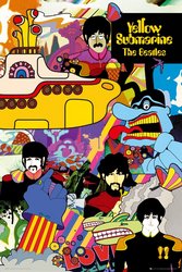 Beatles- Yellow Sub Collage
Regular Poster
Size: 24x36

Cover of 'Yellow Submarine' with The Beatles characters and colorful design.