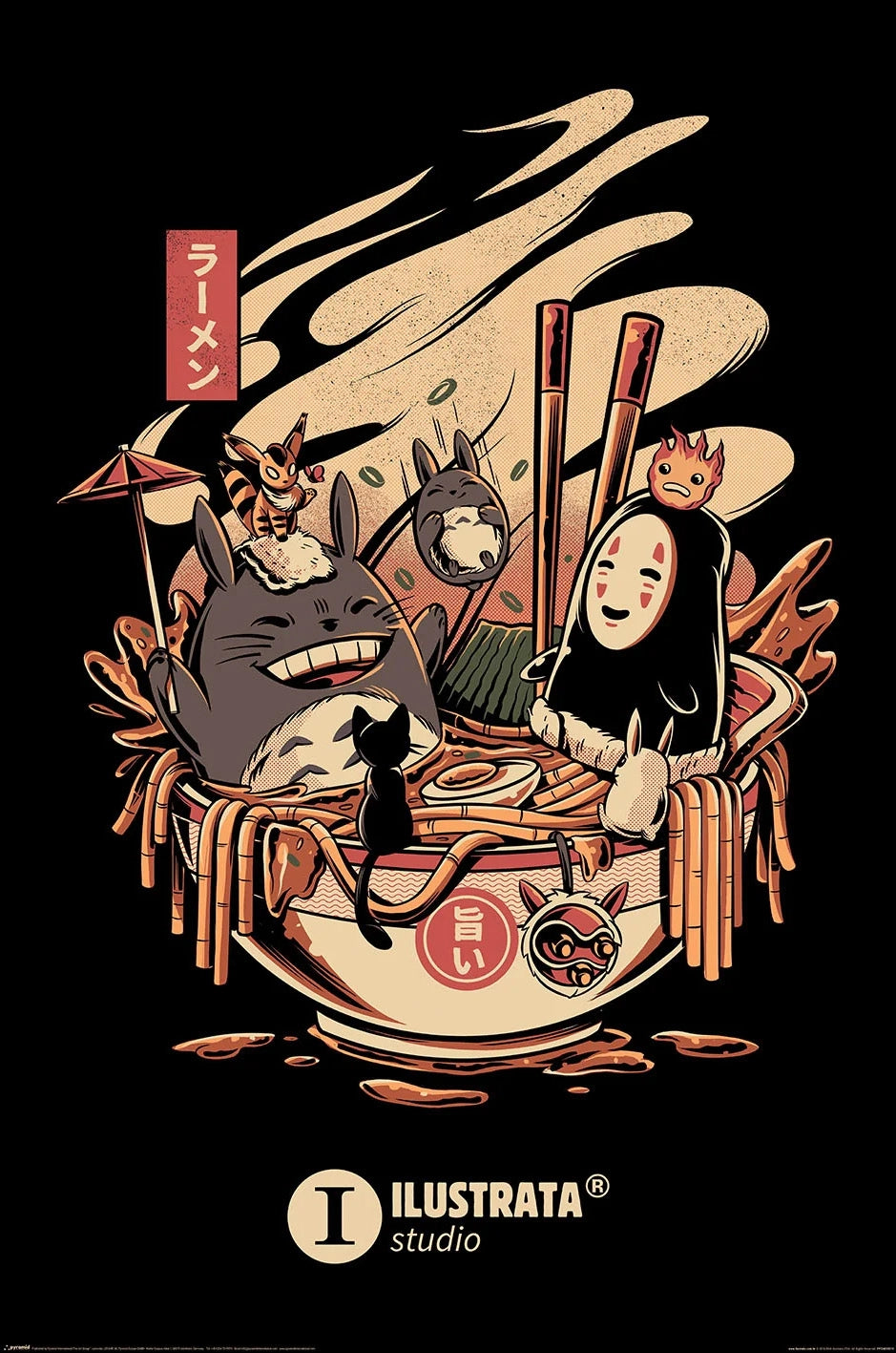 Ilustrata - Ramen Pool Party - 24x36 Poster