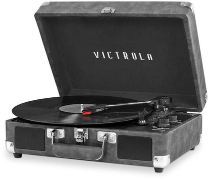 Victrola VSC-550BT-TQ / VSC-550BT-BLK - Bluetooth Suitcase Turntable 3 Speed (Turquoise or Black) (Large Item, Bluetooth, Built-In Speakers)